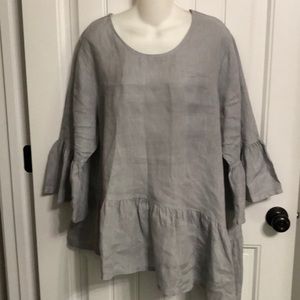 Match Point Linen Tunic Large 
